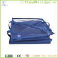 Wholesale blue nylon fabric collapsible laundry basket